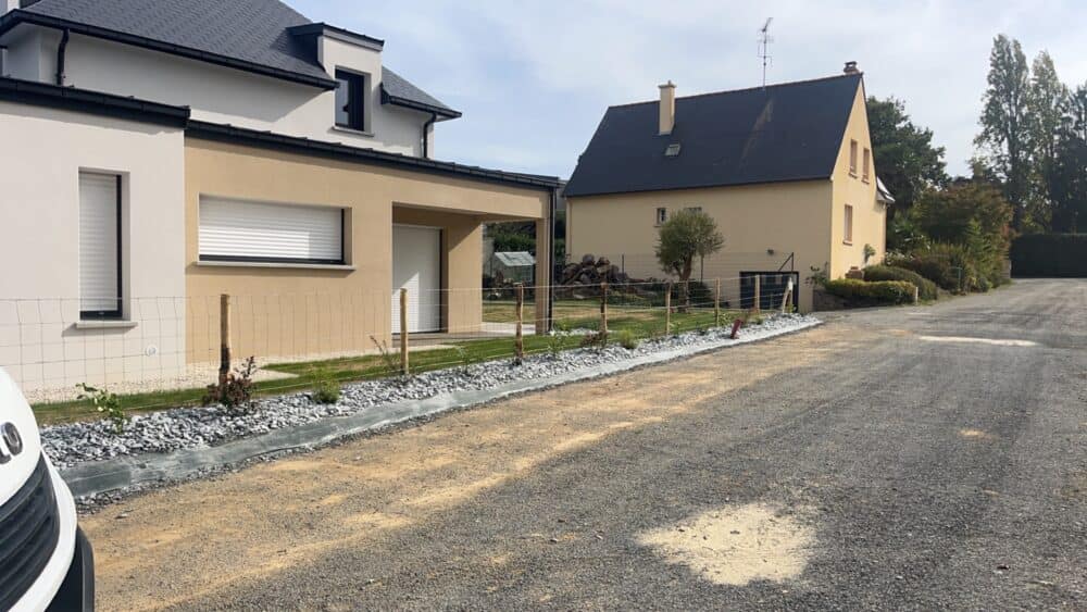 Clôture et portail installés – Paysagiste Bain-de-Bretagne Martigné-Ferchaud