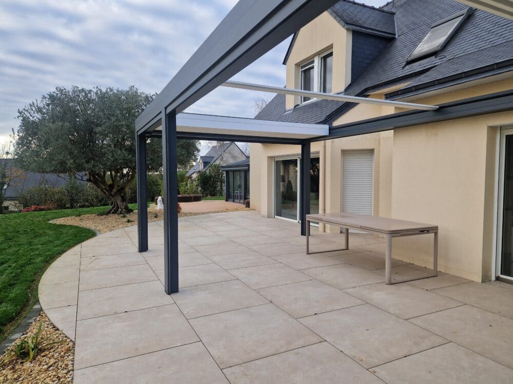 Terrasse contemporaine – Paysagiste Le Theil-de-Bretagne Ille-et-Vilaine