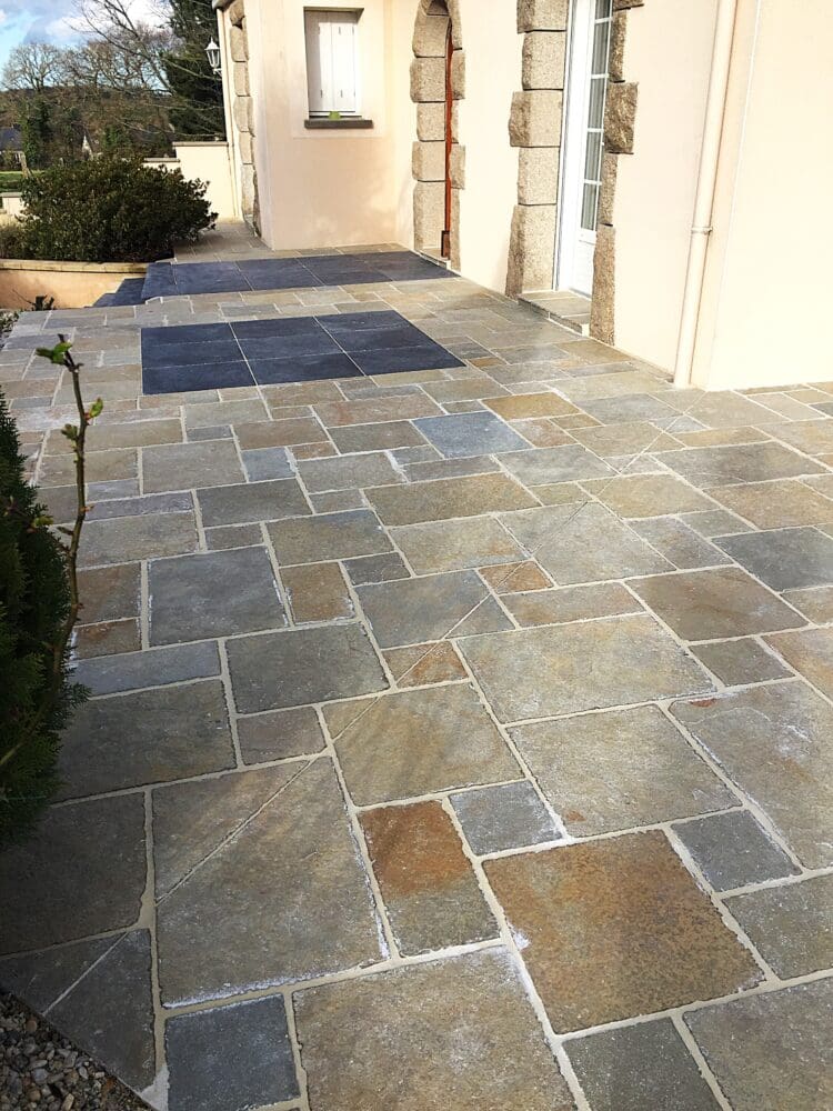 Réalisation terrasse paysagiste – Retiers Châteaugiron Ille-et-Vilaine